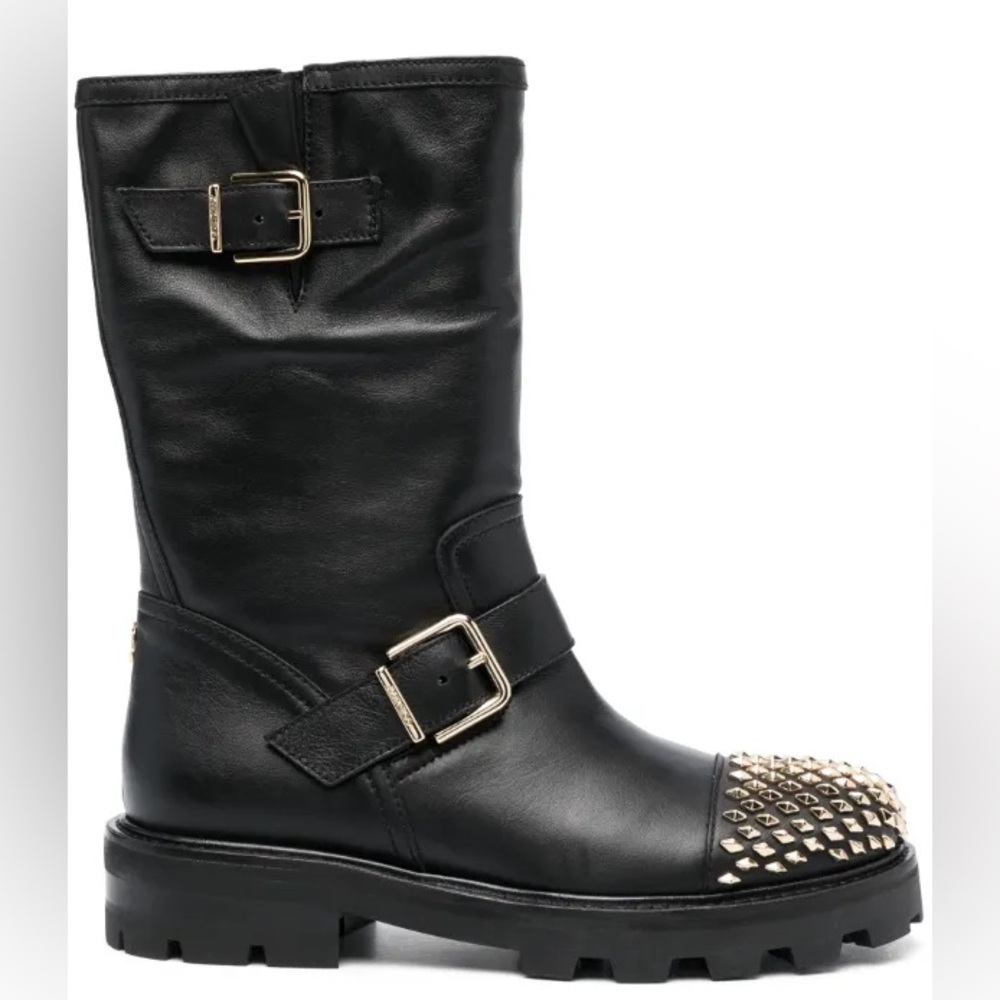 Jimmy Choo Studded Biker Boots
